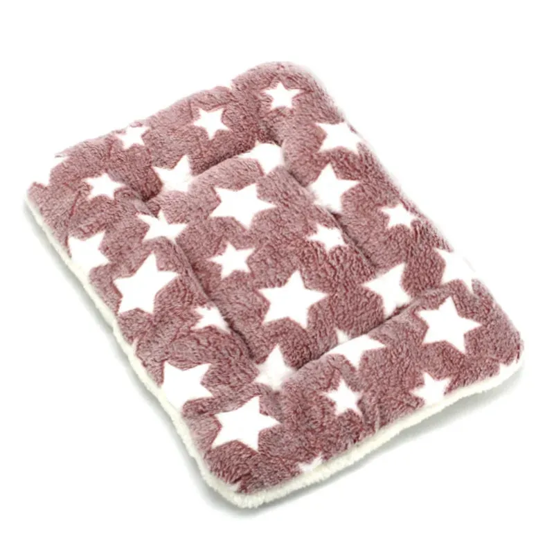 Thickened Pet Soft Fleece Pad Pet Blanket Bed Mat for Puppy Dog Cat Sofa Cushion Keep Warm Sleeping Cover Cushion Home Rug Kot