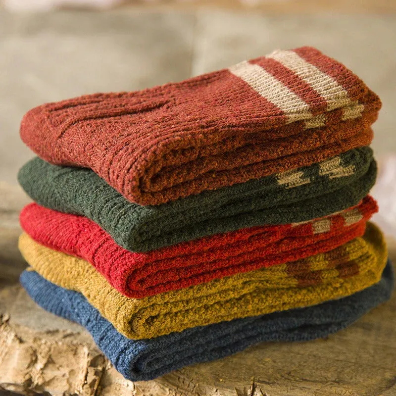 Thickened Two Stripes Warm Winter Socks