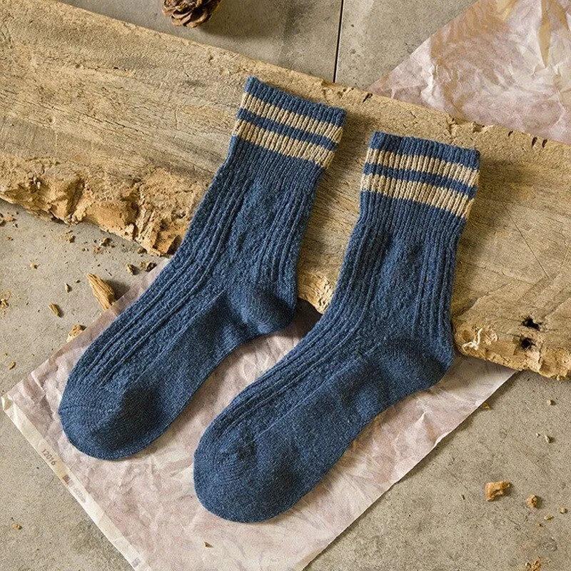 Thickened Two Stripes Warm Winter Socks