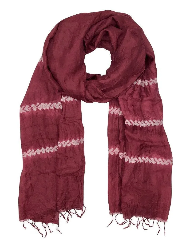Tie Dye Khmer Silk Scarf
