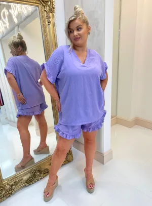 Tilly lilac curve short set