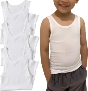 ToBeInStyle Boy's Pack of 3 or 6 Basic Cotton and Cotton Blend A-Shirts