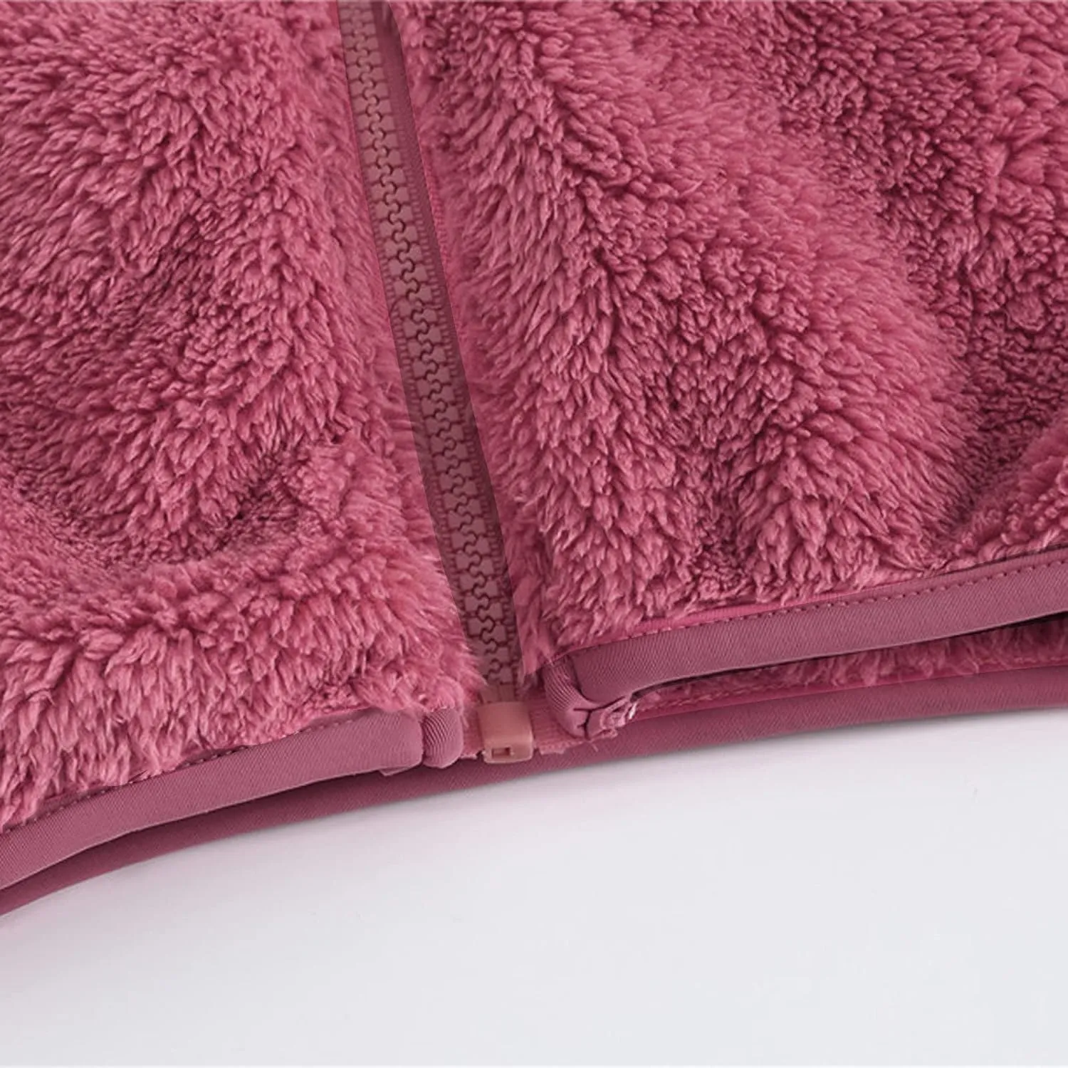 Toddler Baby Bear Ears Fleece Hooded Jacket Boy Girl Fuzzy Teddy Coat Zip up Hoodie Sweatshirt Winter Warm Outwear
