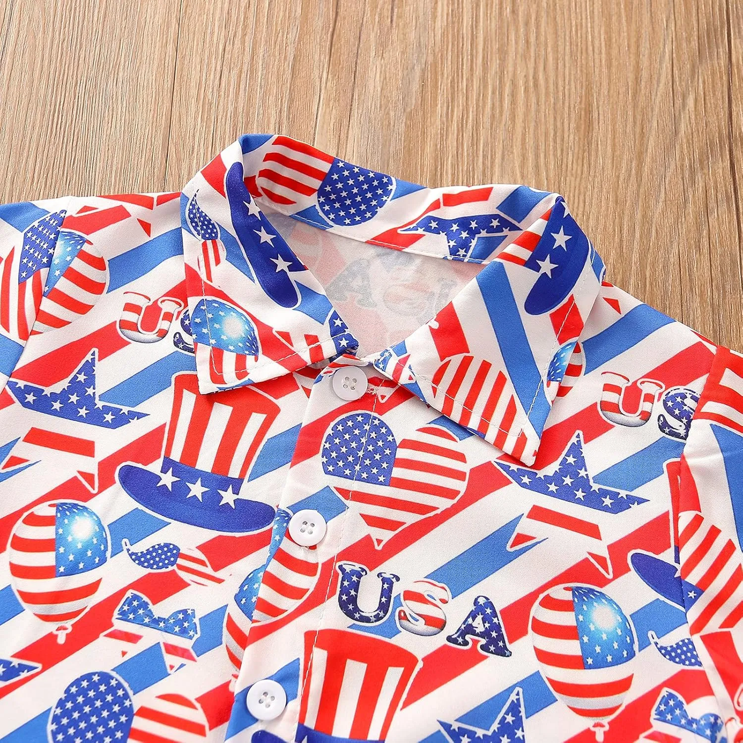 Toddler Baby Boys Summer Shorts Set Floral Outfits Button Down Shirt Top Bermuda Shorts Hawaiian Clothes 2 PCS
