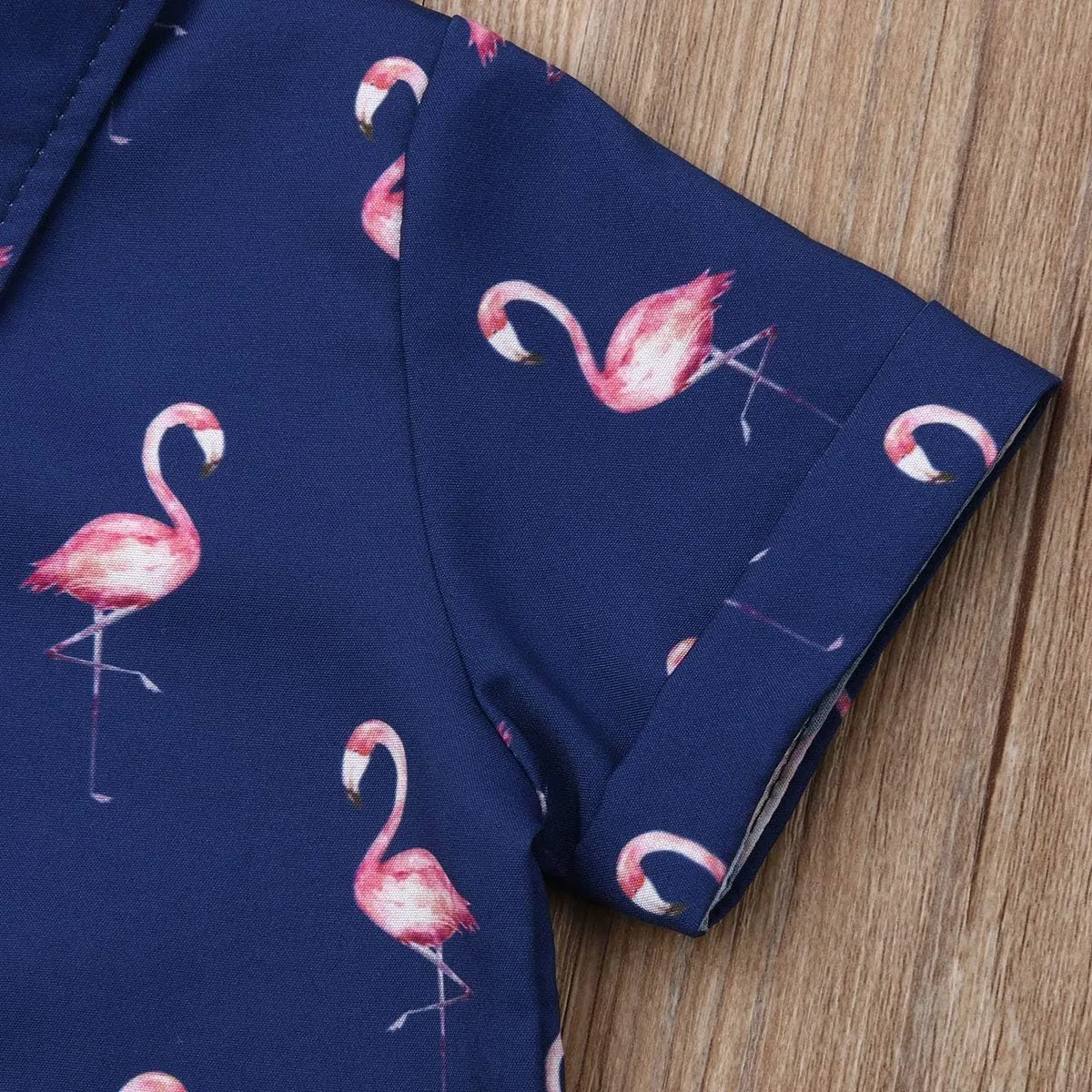 Toddler Baby Boys Summer Shorts Set Floral Outfits Button Down Shirt Top Bermuda Shorts Hawaiian Clothes 2 PCS