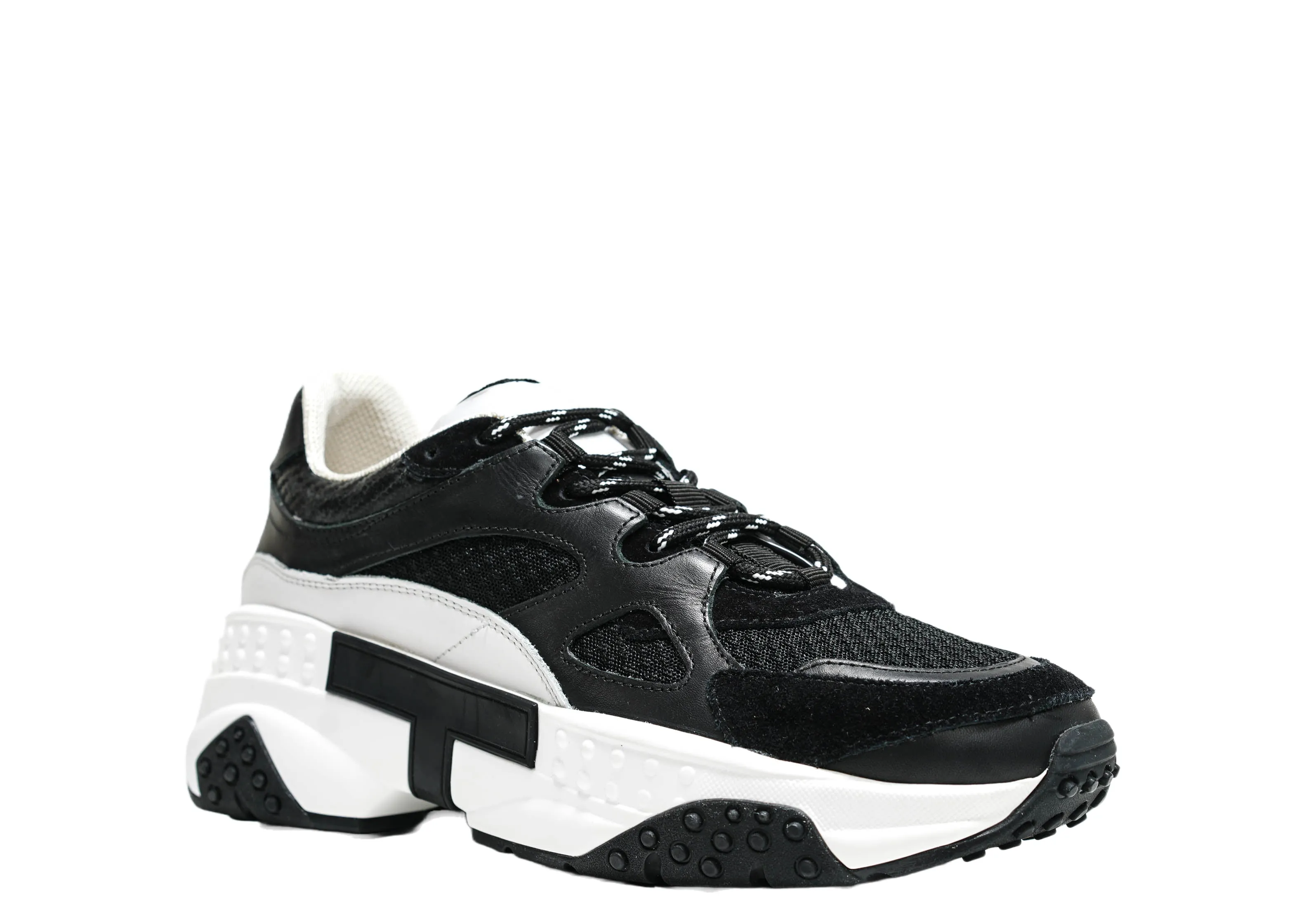 Tod's Men's Black & White Sneaker M57B0BL4.   50% OFF