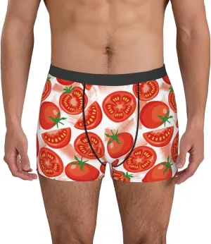 Tomatoes Print Boxer Briefs For Men Breathable Underwear-