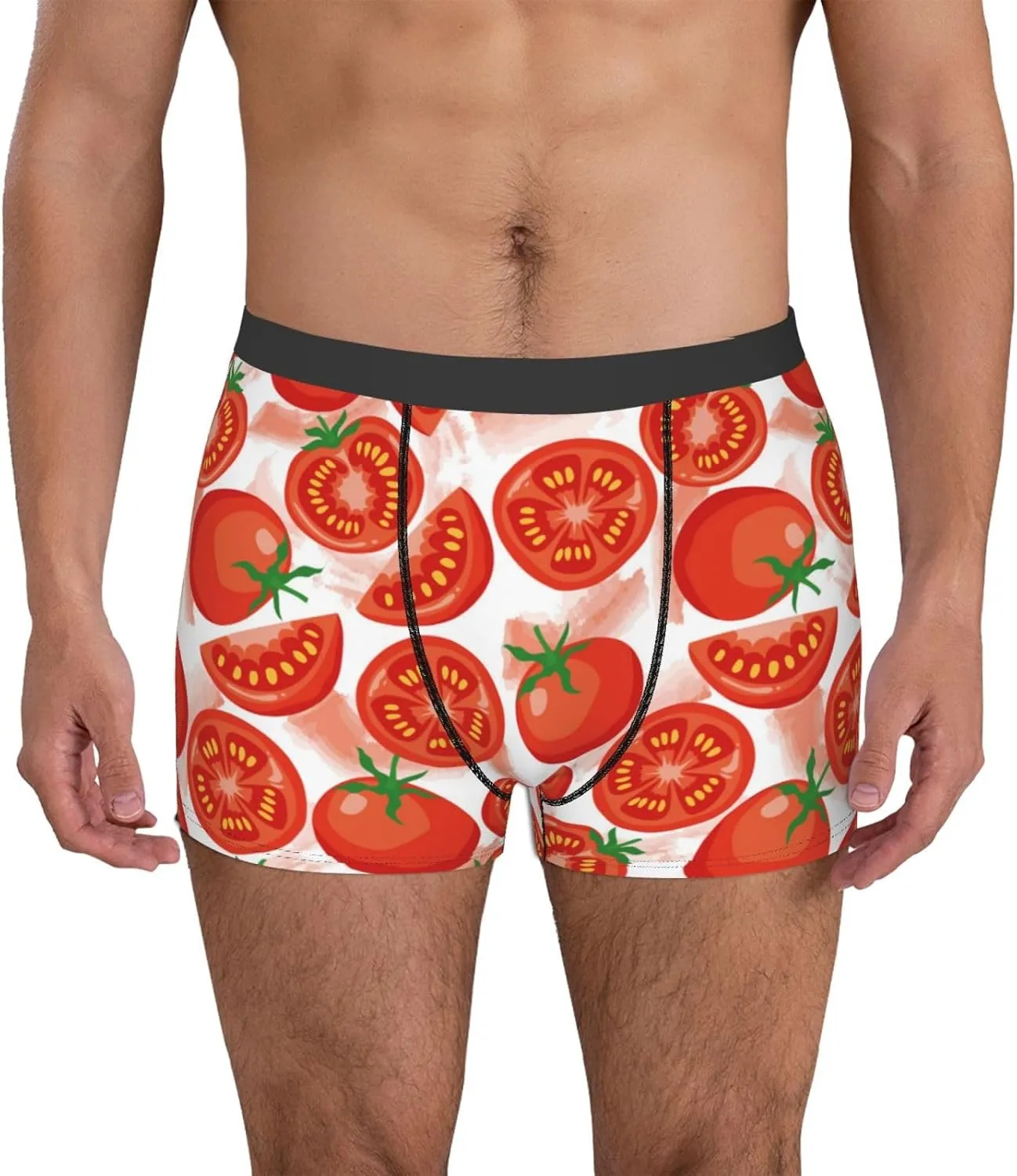 Tomatoes Print Boxer Briefs For Men Breathable Underwear-