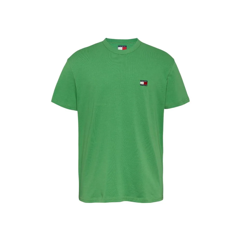 Tommy Hilfiger Jeans Green Cotton Rigenerato T-Shirt