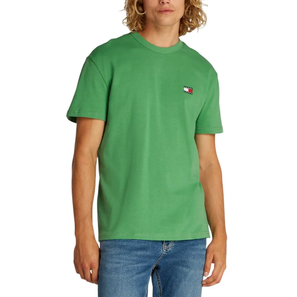 Tommy Hilfiger Jeans Green Cotton Rigenerato T-Shirt