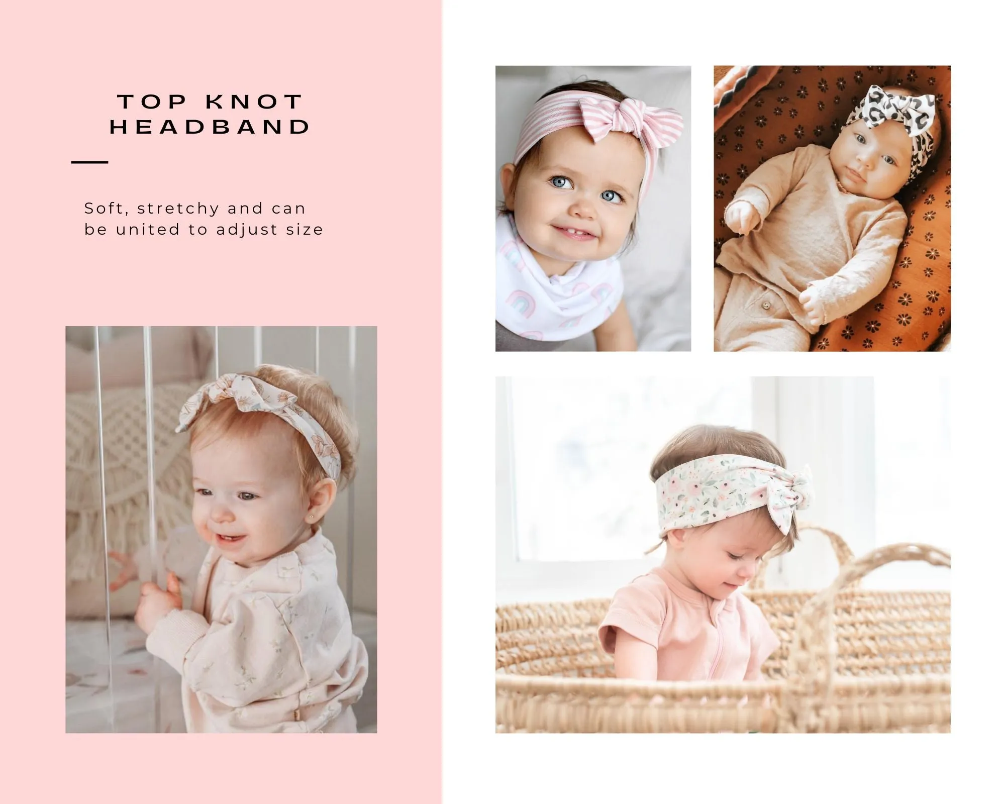 Top Knot Headband -  Sage Green - NEWBORN TO ADULT
