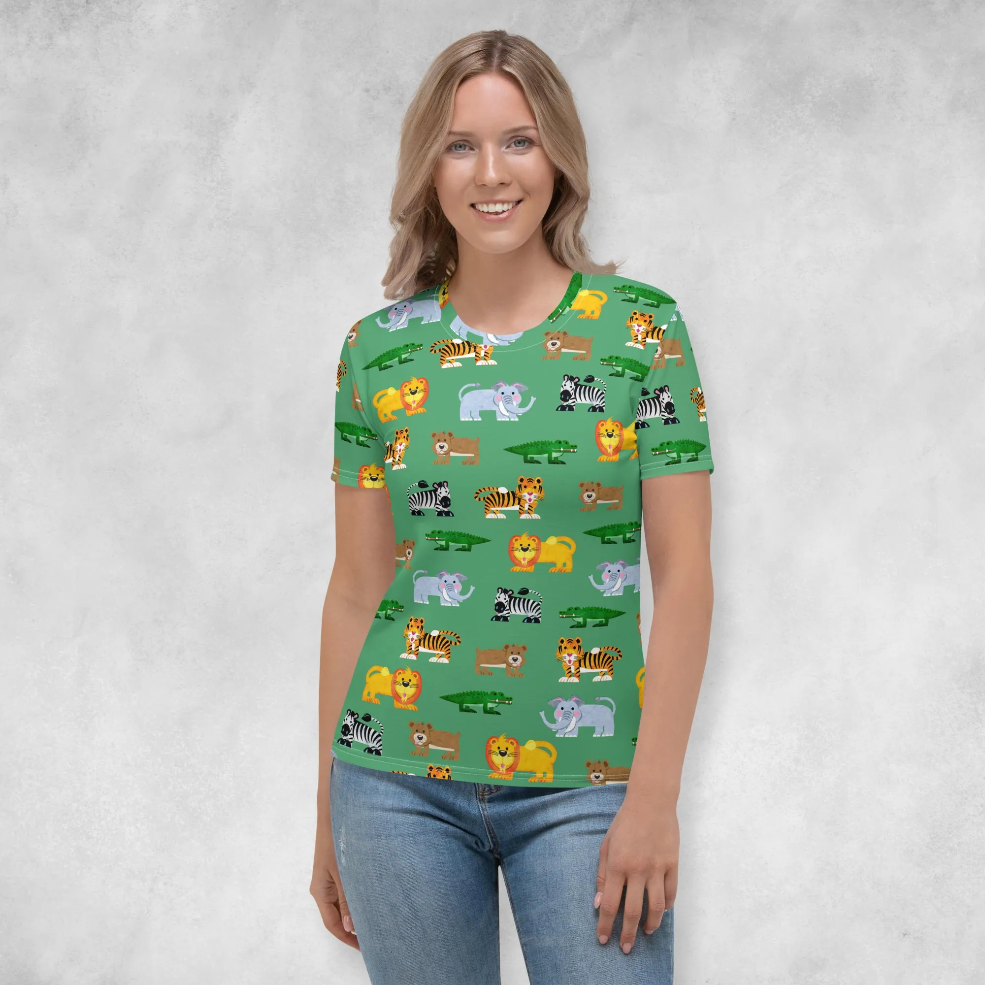 Triazzle Baby - Animals (all over) - green