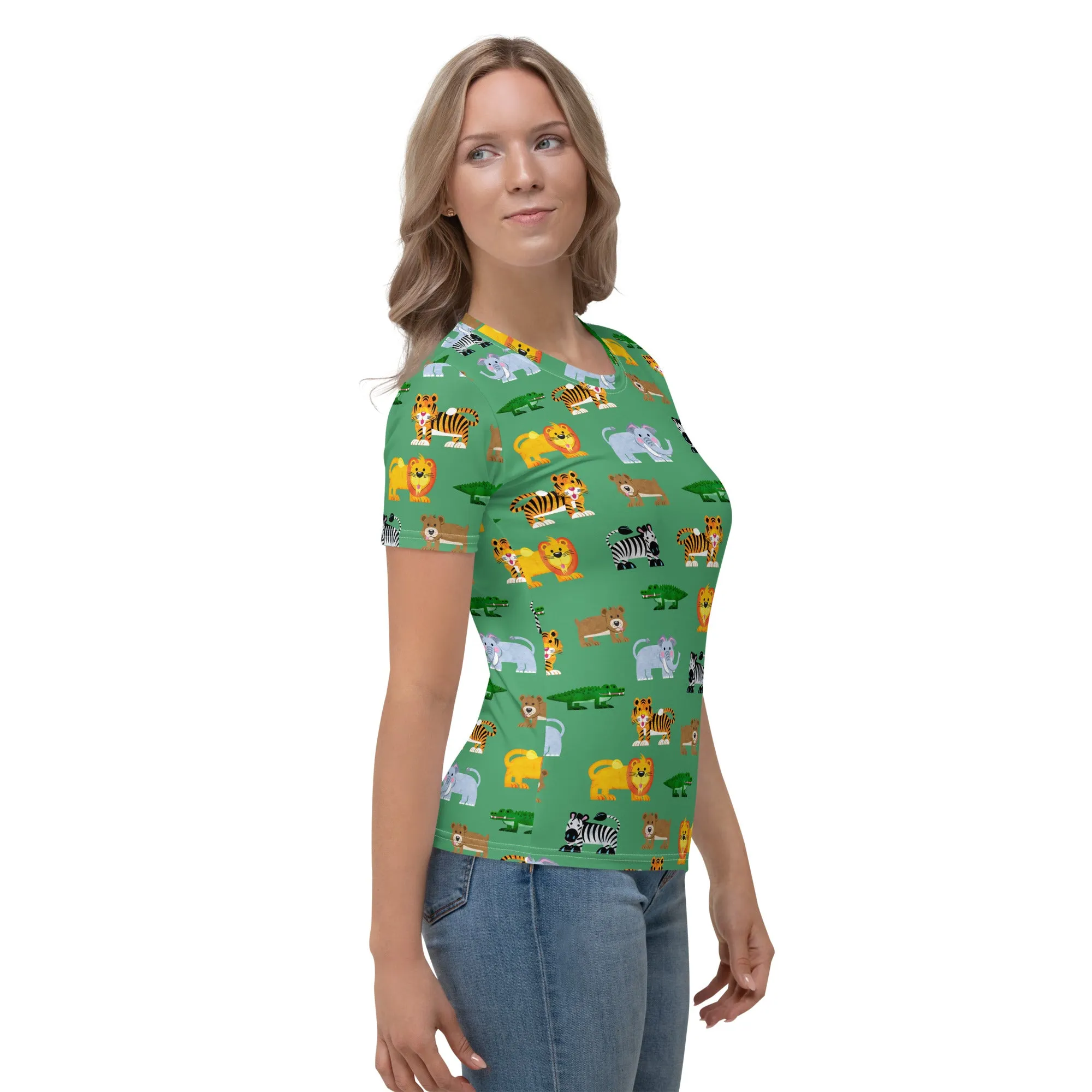 Triazzle Baby - Animals (all over) - green