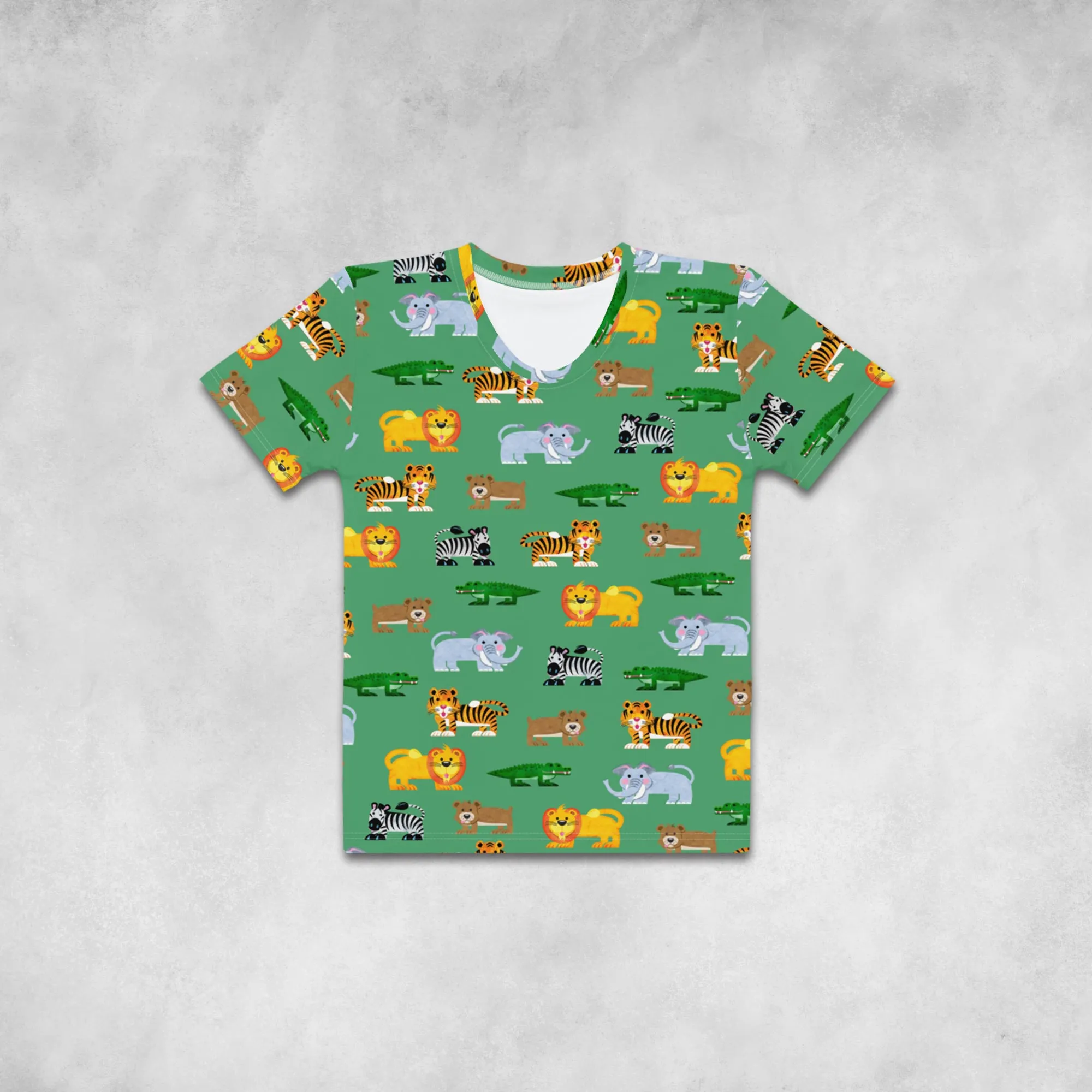 Triazzle Baby - Animals (all over) - green