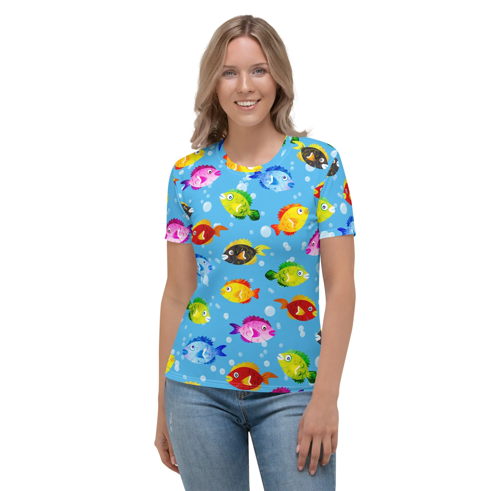 Triazzle Baby - Fish (all over) - blue