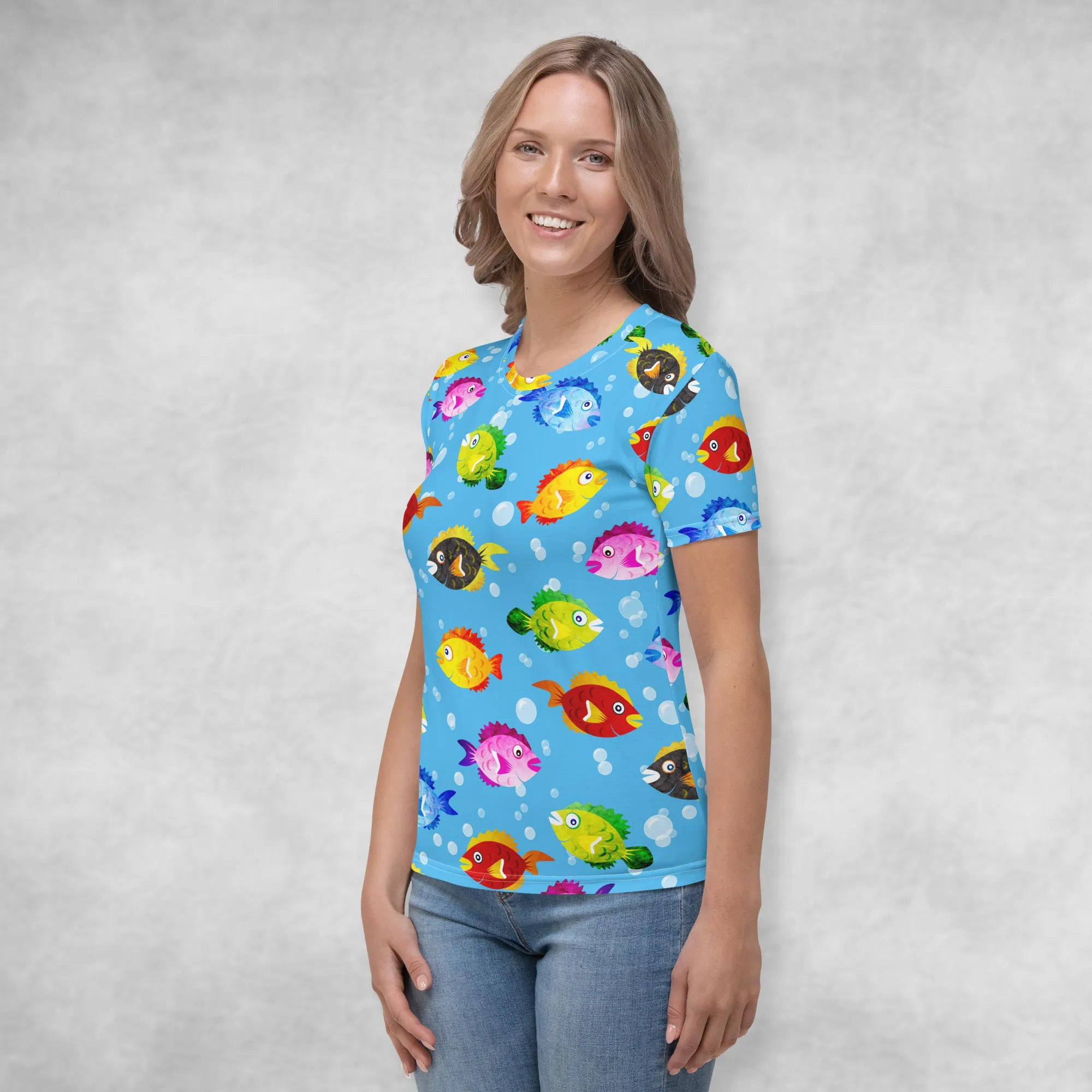 Triazzle Baby - Fish (all over) - blue