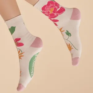 Tropical Ankle Socks Coconut