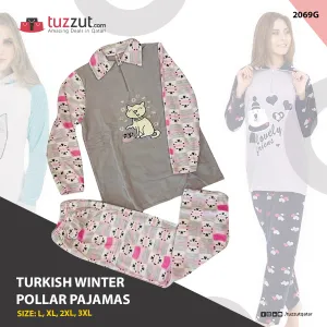 Turkish Winter Polar Pajama Nightwear Homewear