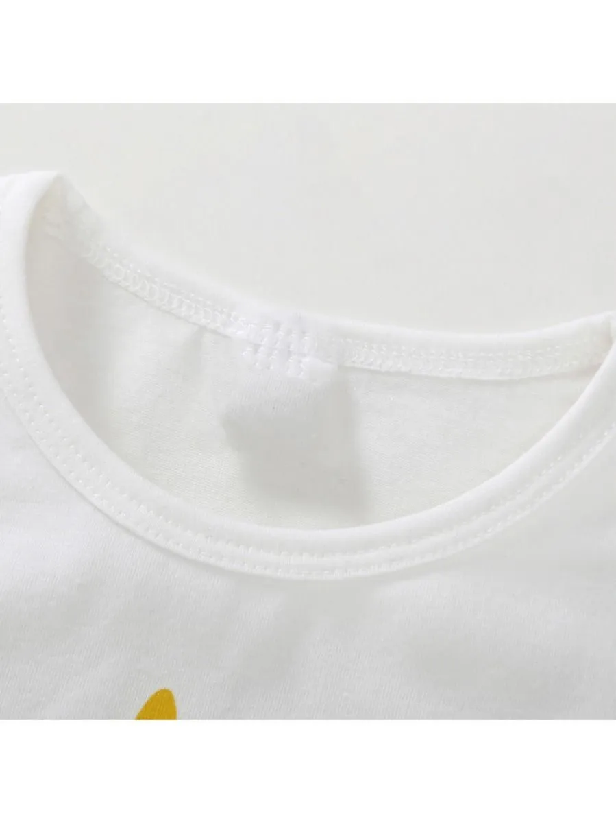 Unicorn Cotton T-shirt For Baby Toddler Girls