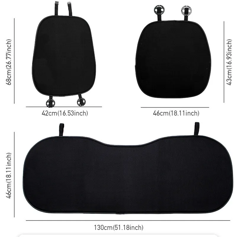 Universal Car Summer Ice Silk Car Seat Cover Breathable Anti-skid Cushion Pads