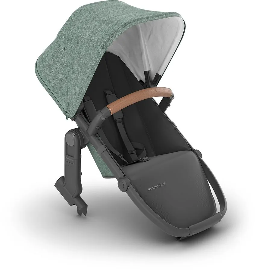 UPPAbaby RumbleSeat V2  - Gwen (Green Melange / Carbon Frame / Saddle Leather)