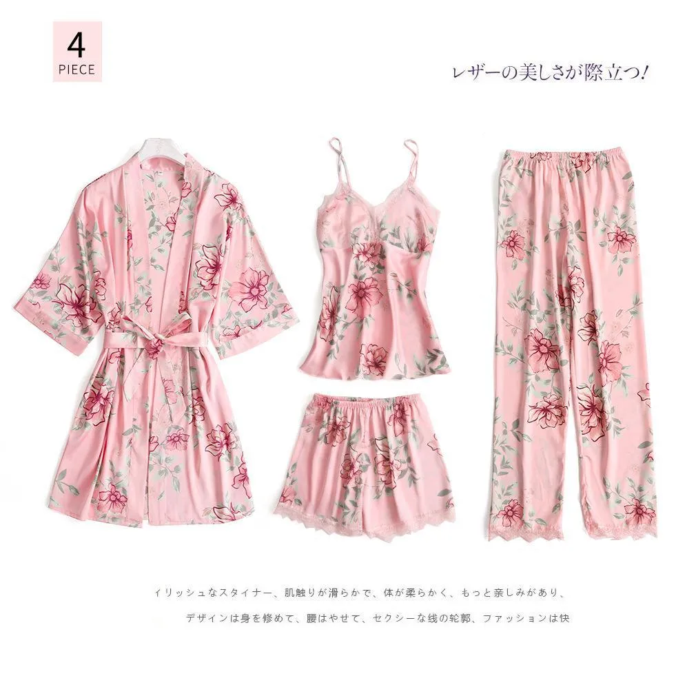 V-Neck Lace Sleepwear Sexy Nightie