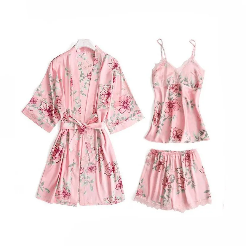 V-Neck Lace Sleepwear Sexy Nightie