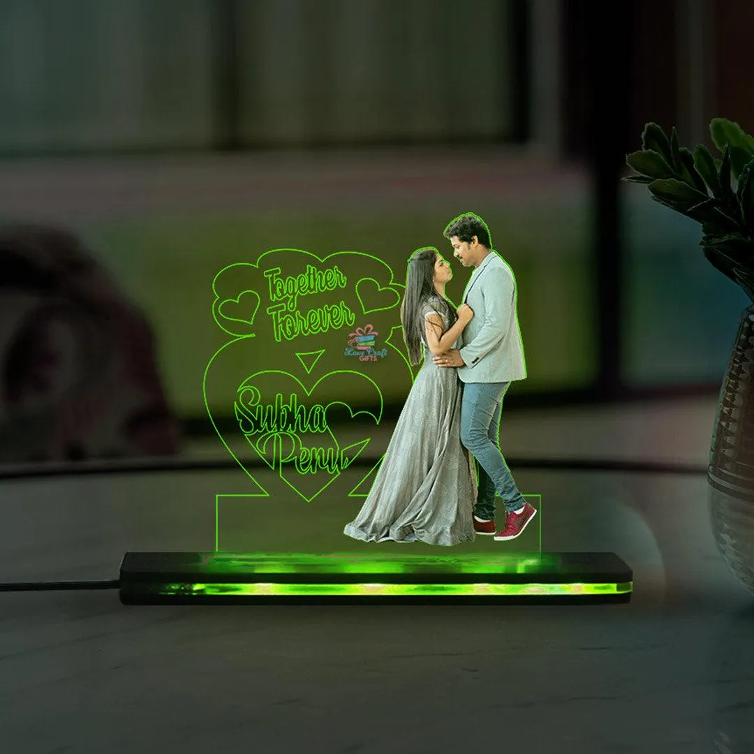 Valentine Special Gift - Customized Couple LED Table Lamp