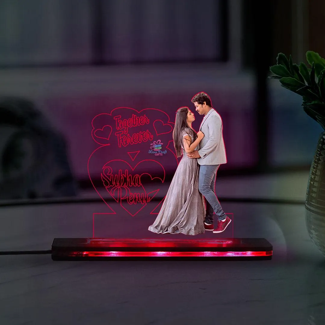 Valentine Special Gift - Customized Couple LED Table Lamp