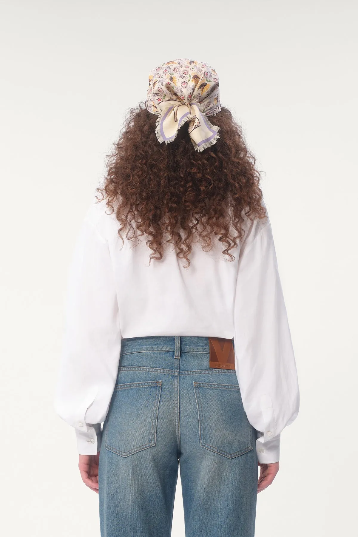 VALENTINO | EMBROIDERED COTTON AND LINEN TOP
