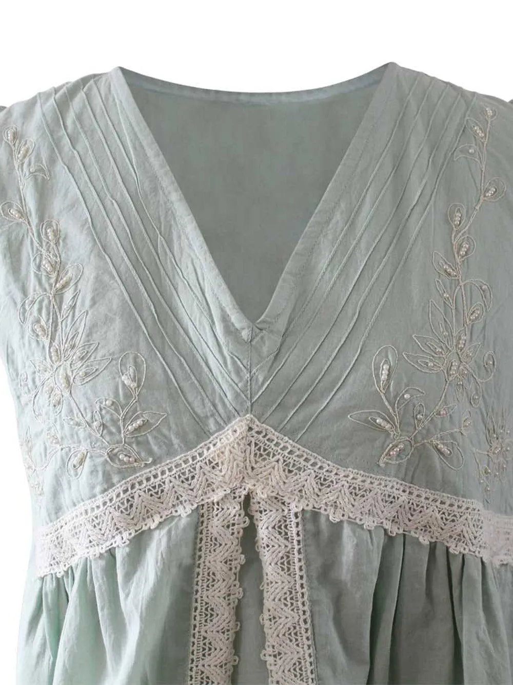 Valerie Soft Green Cotton  Size 16-20
