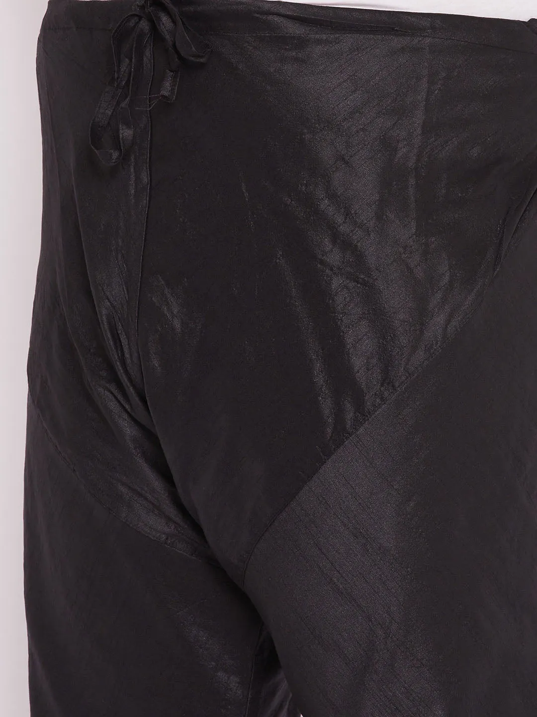 Vastramay Black Silk Blend Pyjama
