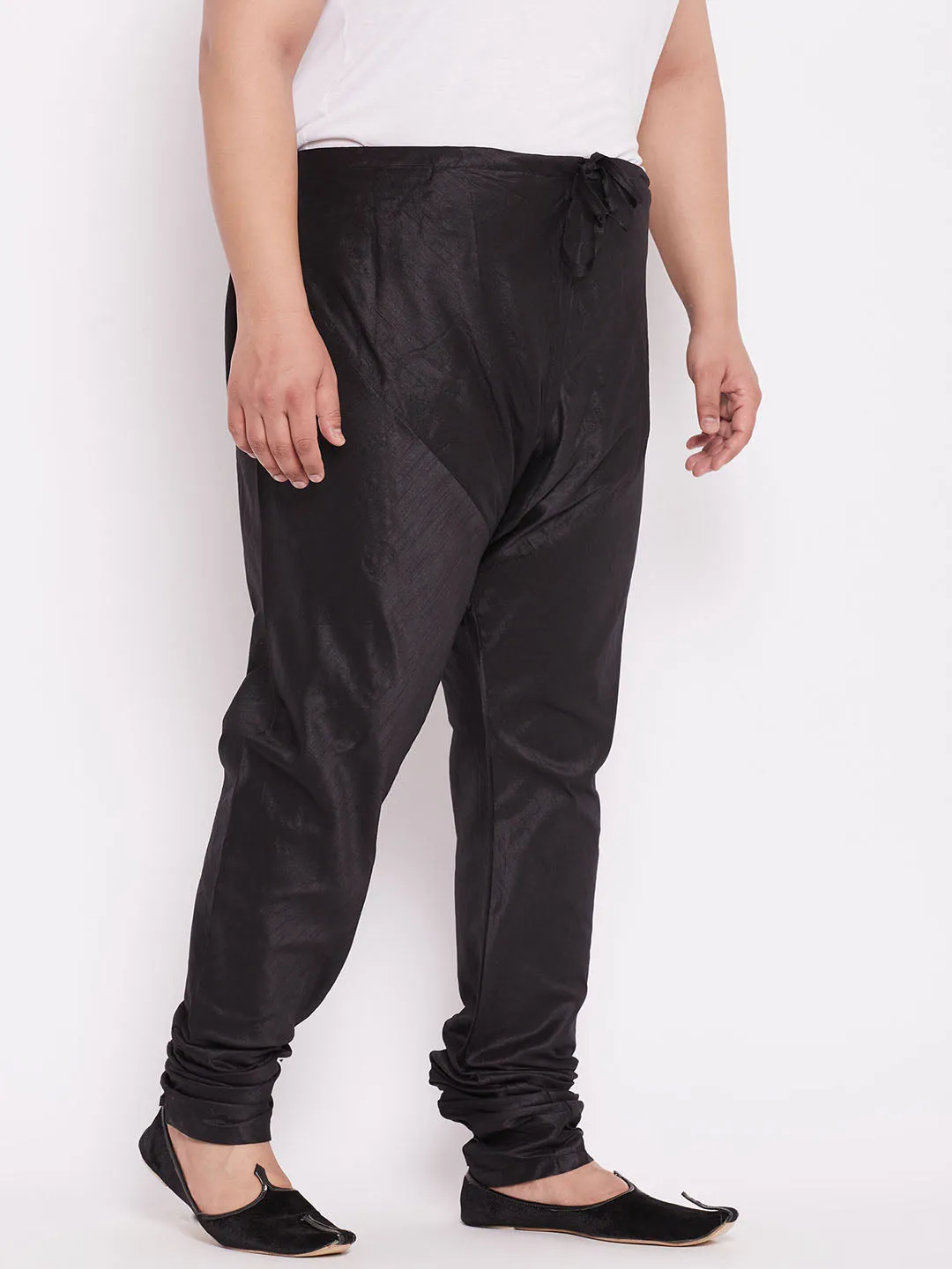 Vastramay Black Silk Blend Pyjama
