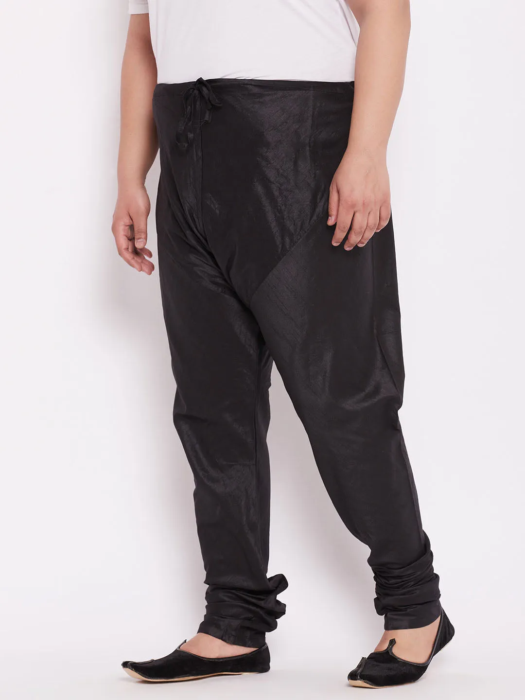 Vastramay Black Silk Blend Pyjama