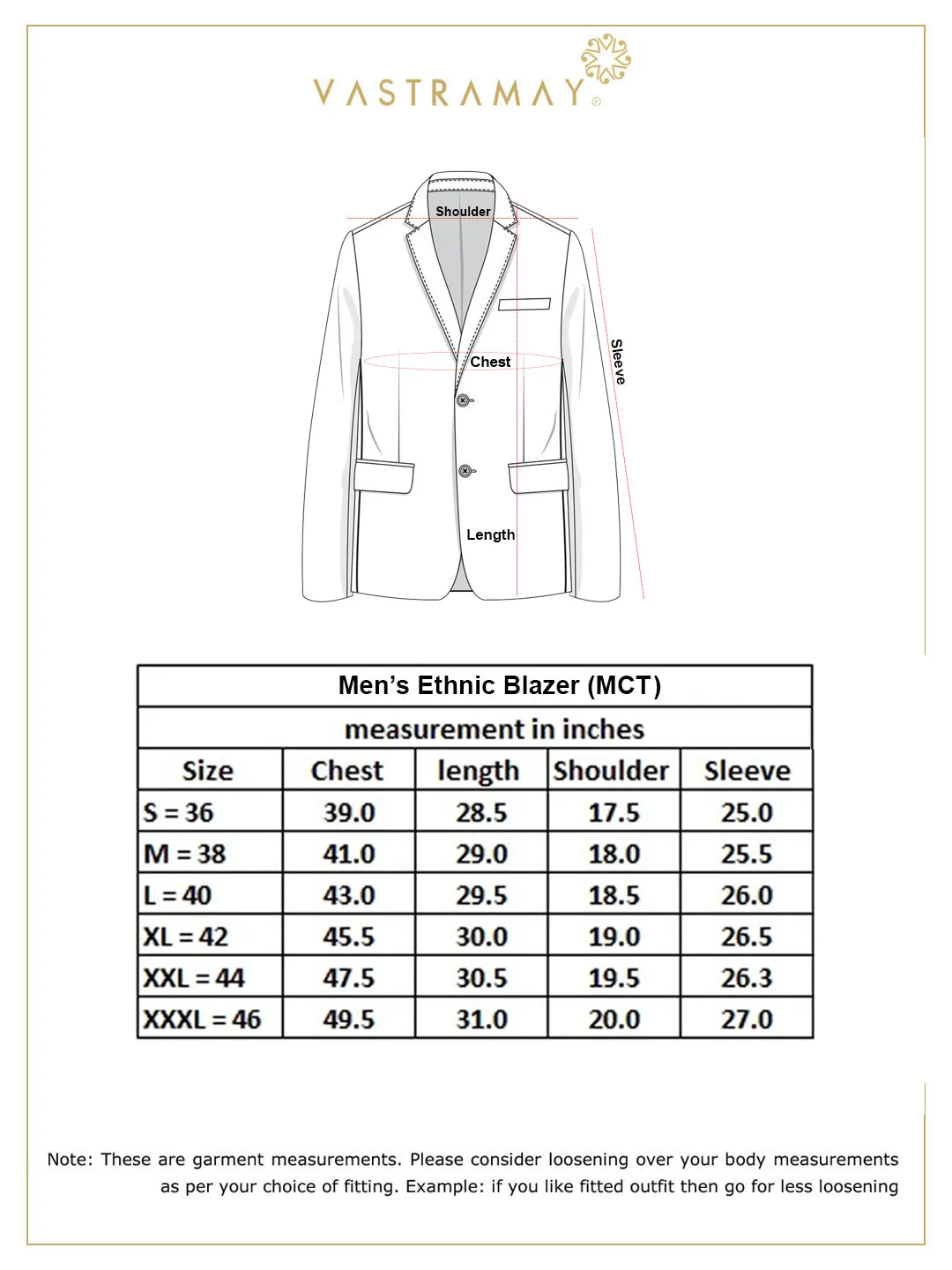 VASTRAMAY Men's Cream Base Multi-Color Printed Blazer