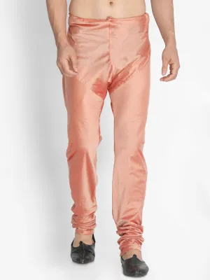 VASTRAMAY Men's Pink Cotton Blend Pyjama