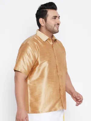 VASTRAMAY Men's Silk Blend Ethnic Shirt