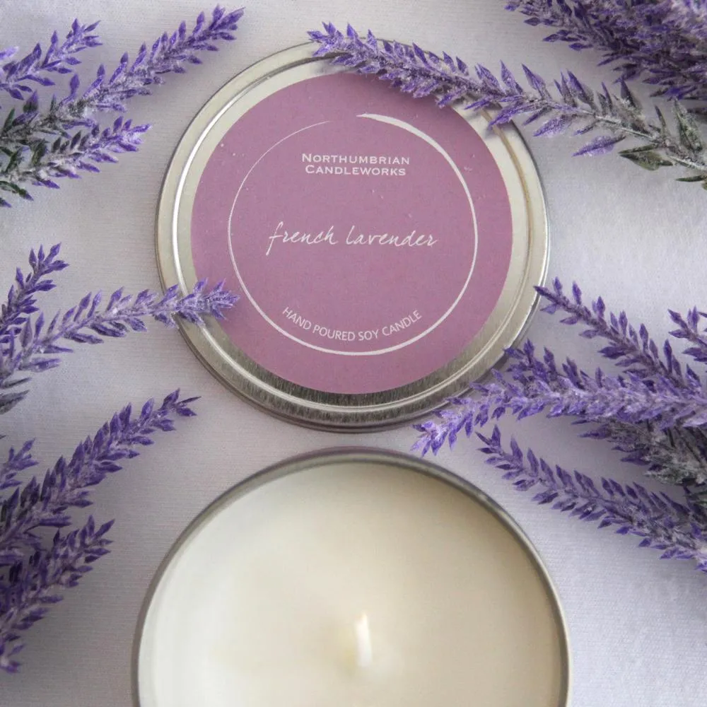 Vegan Soy Wax Candle French Lavender Scented