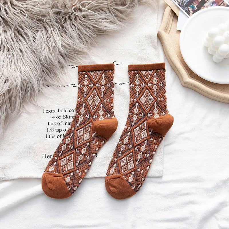 Vintage Casual Socks
