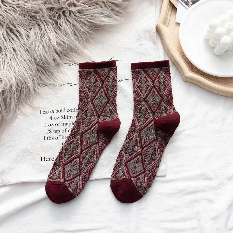 Vintage Casual Socks