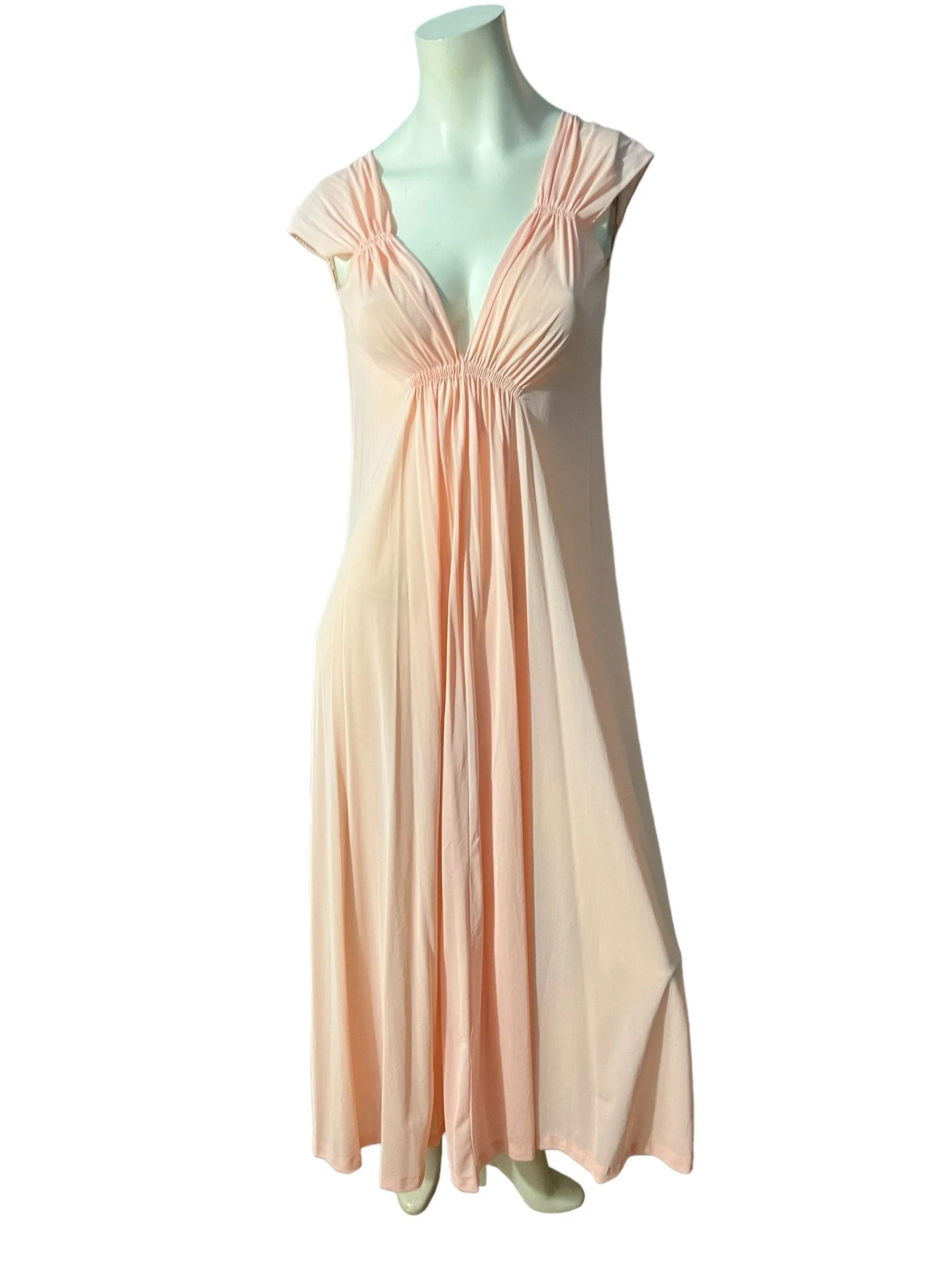 Vintage pink 70's nightgown M