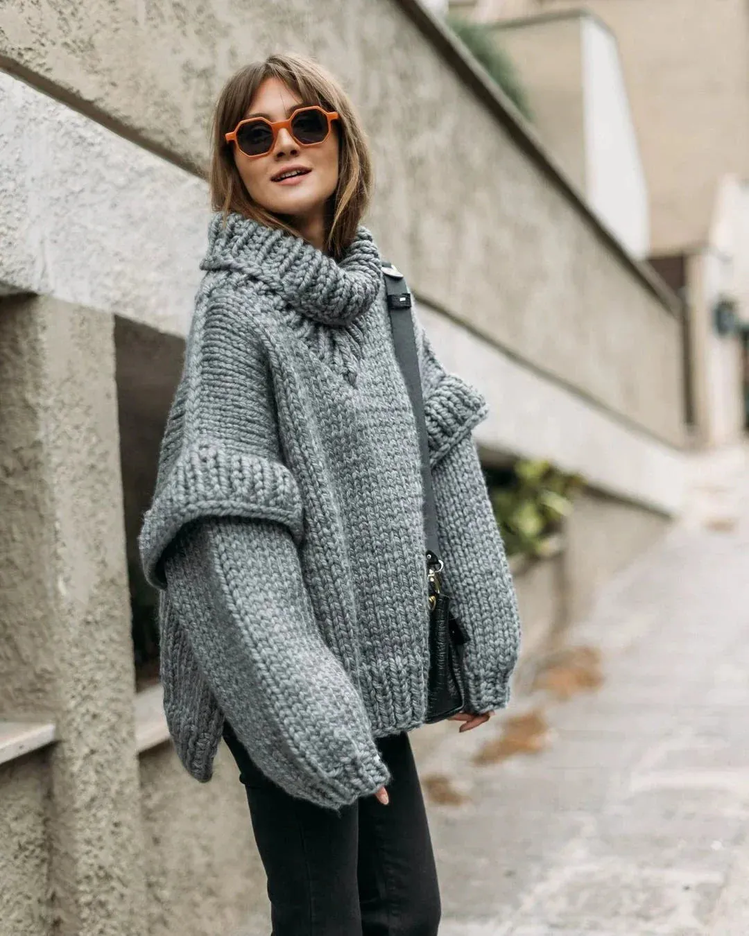 Vvsha Carolla Knitted Oversize Sweater