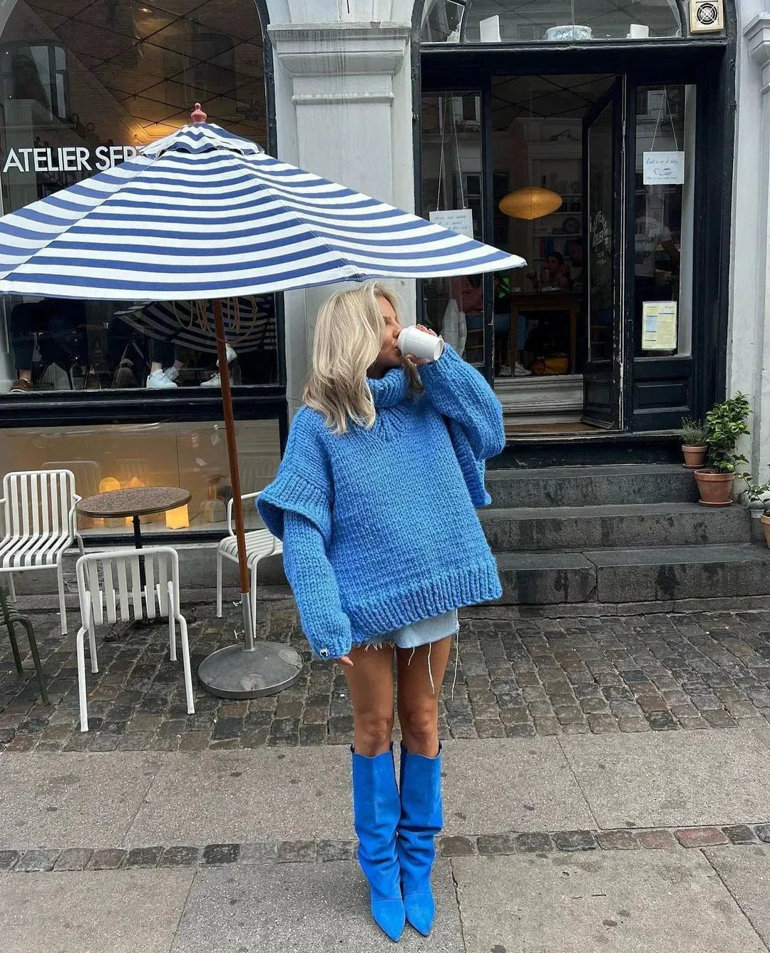 Vvsha Carolla Knitted Oversize Sweater