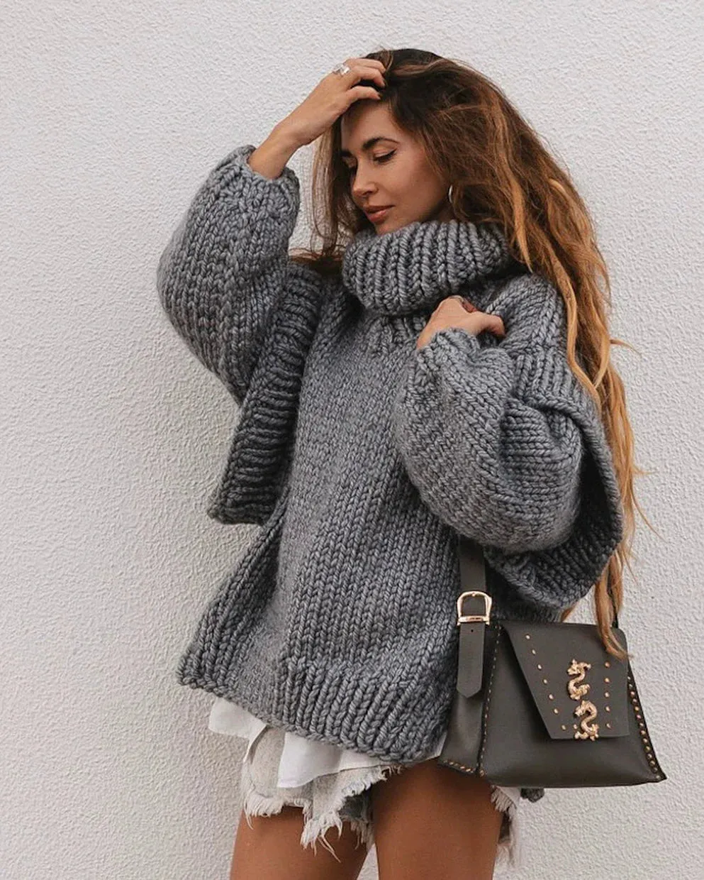 Vvsha Carolla Knitted Oversize Sweater