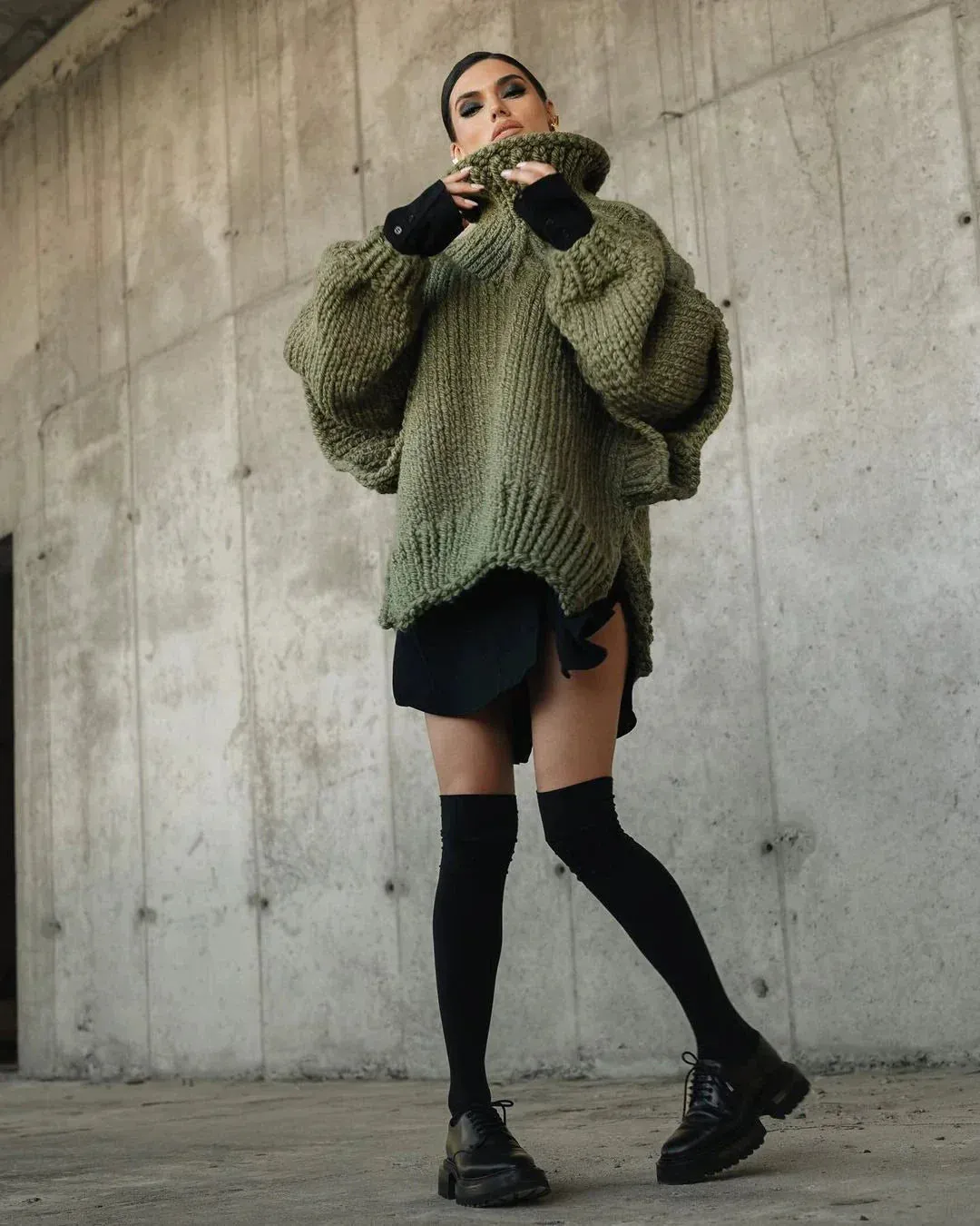 Vvsha Carolla Knitted Oversize Sweater