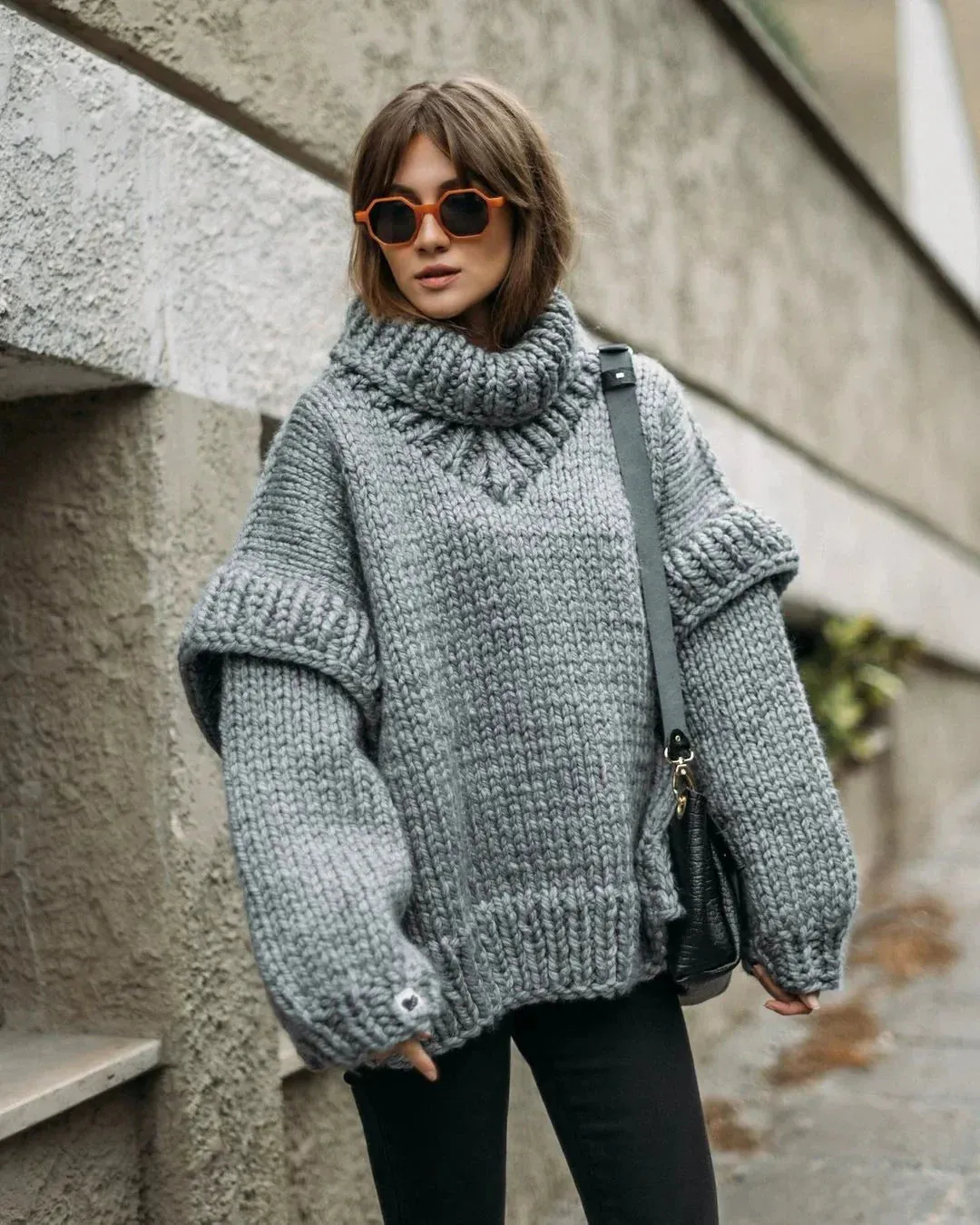 Vvsha Carolla Knitted Oversize Sweater