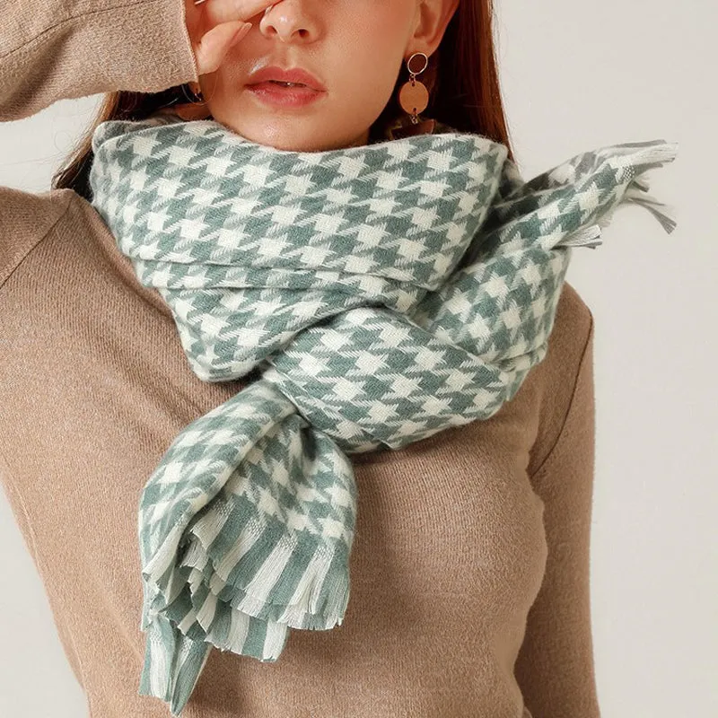 Warm Plaid Scarf
