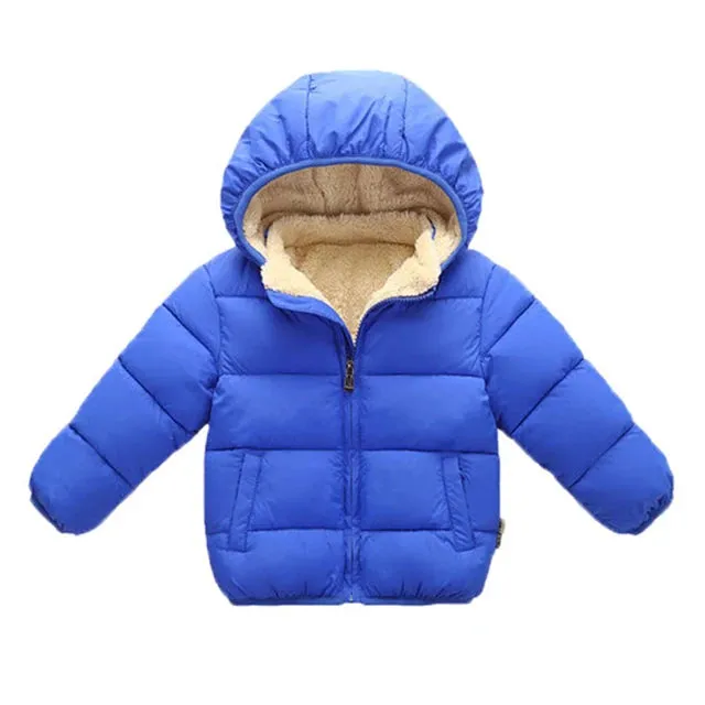 Warm Winter Thick Jacket with Hood and fur lining