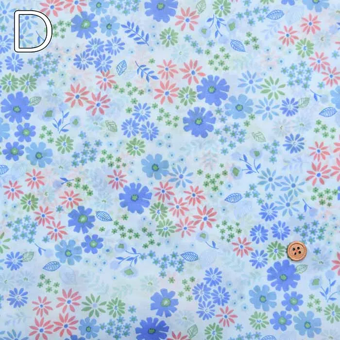 Water-Repellent 190T Nylon Taffeta Print Fabric - Flower