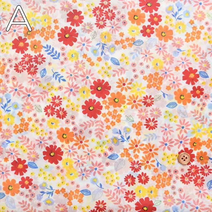 Water-Repellent 190T Nylon Taffeta Print Fabric - Flower